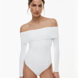Aritzia Off-The-Shoulder Contour Deco Bodysuit